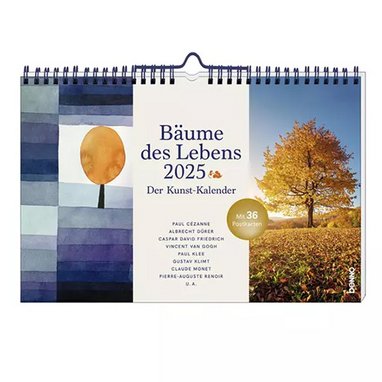 Der Kunst-Kalender »Bäume des Lebens 2025« mit 36 Postkarten